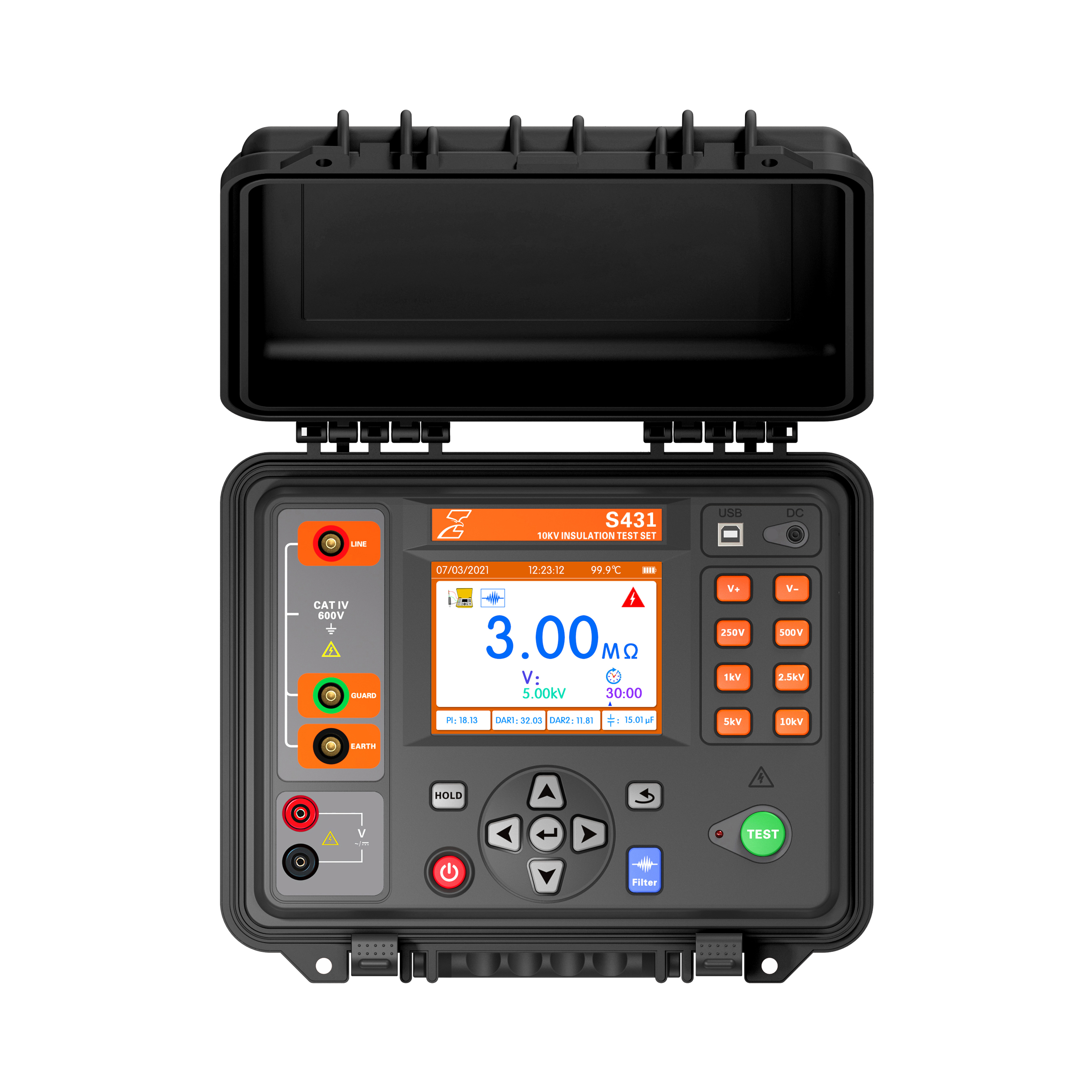 High voltage cable test and diagnostic equipment